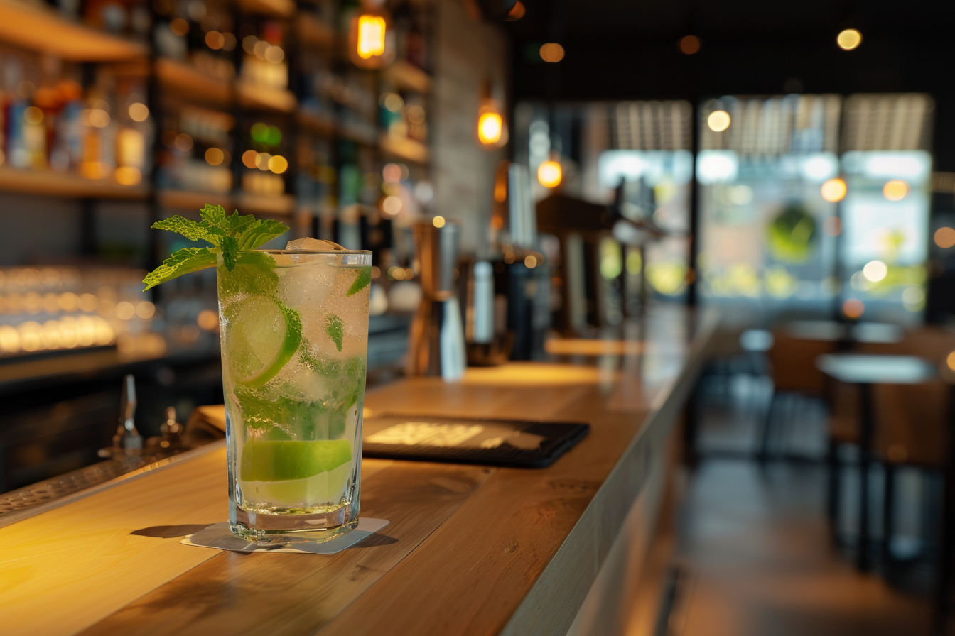 Image gratuite Mojito en bar moderne 2