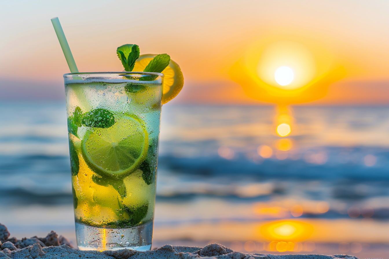 Image gratuite Mojito sur une plage 1