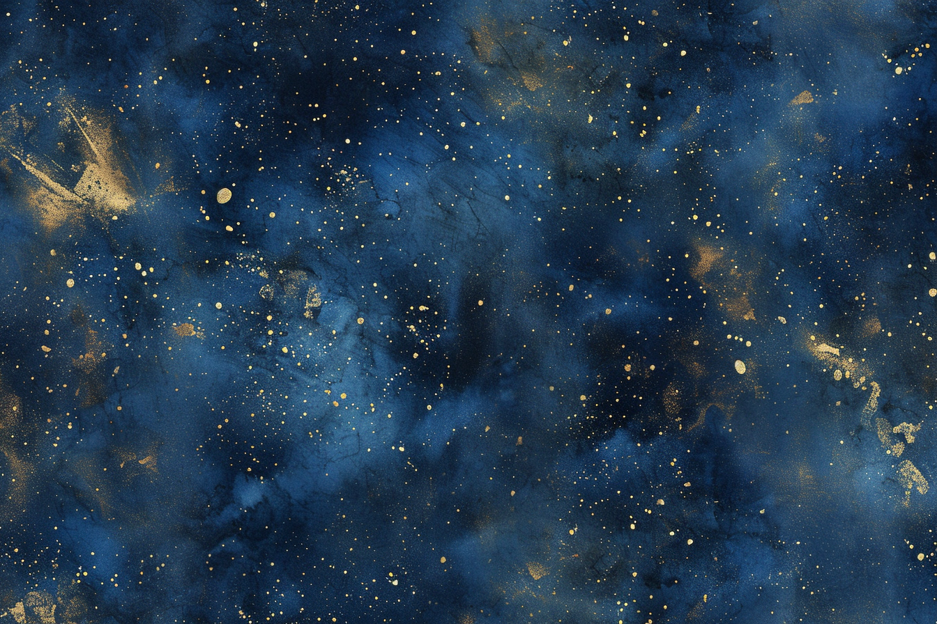 Image gratuite Motif de paillettes dorées sur toile bleu royal 3