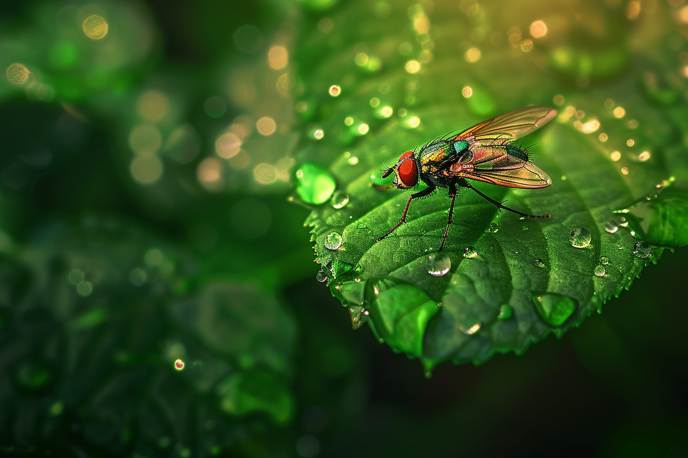 Image gratuite Mouche sur une feuille 2