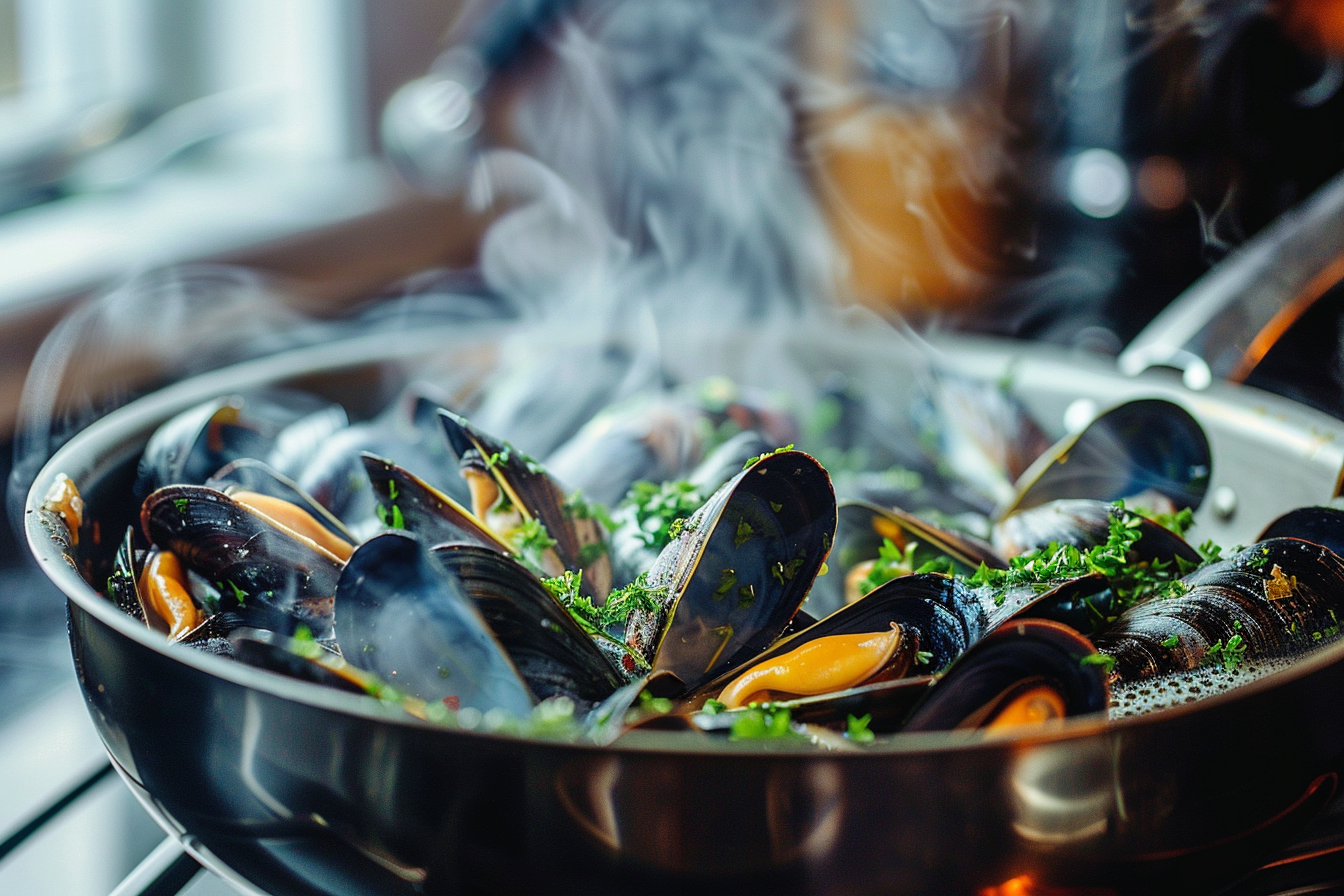 Image gratuite Moules cuisinant en cuisine contemporaine 2