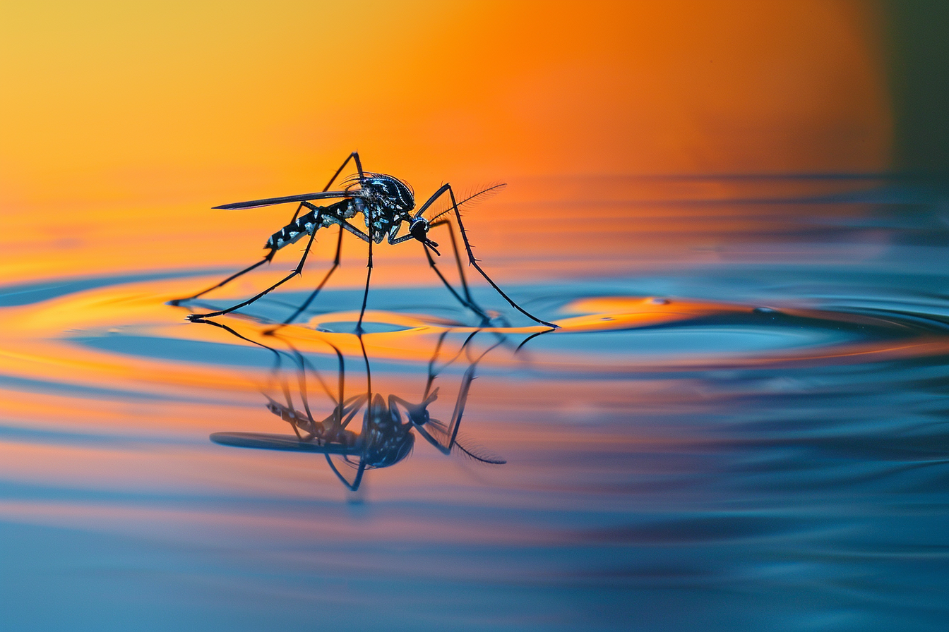 Image gratuite Moustique sur l&rsquo;eau 1