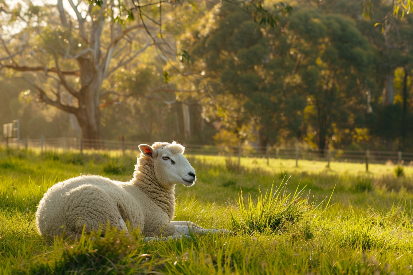 Image gratuite Mouton dans pâturage luxuriant 1