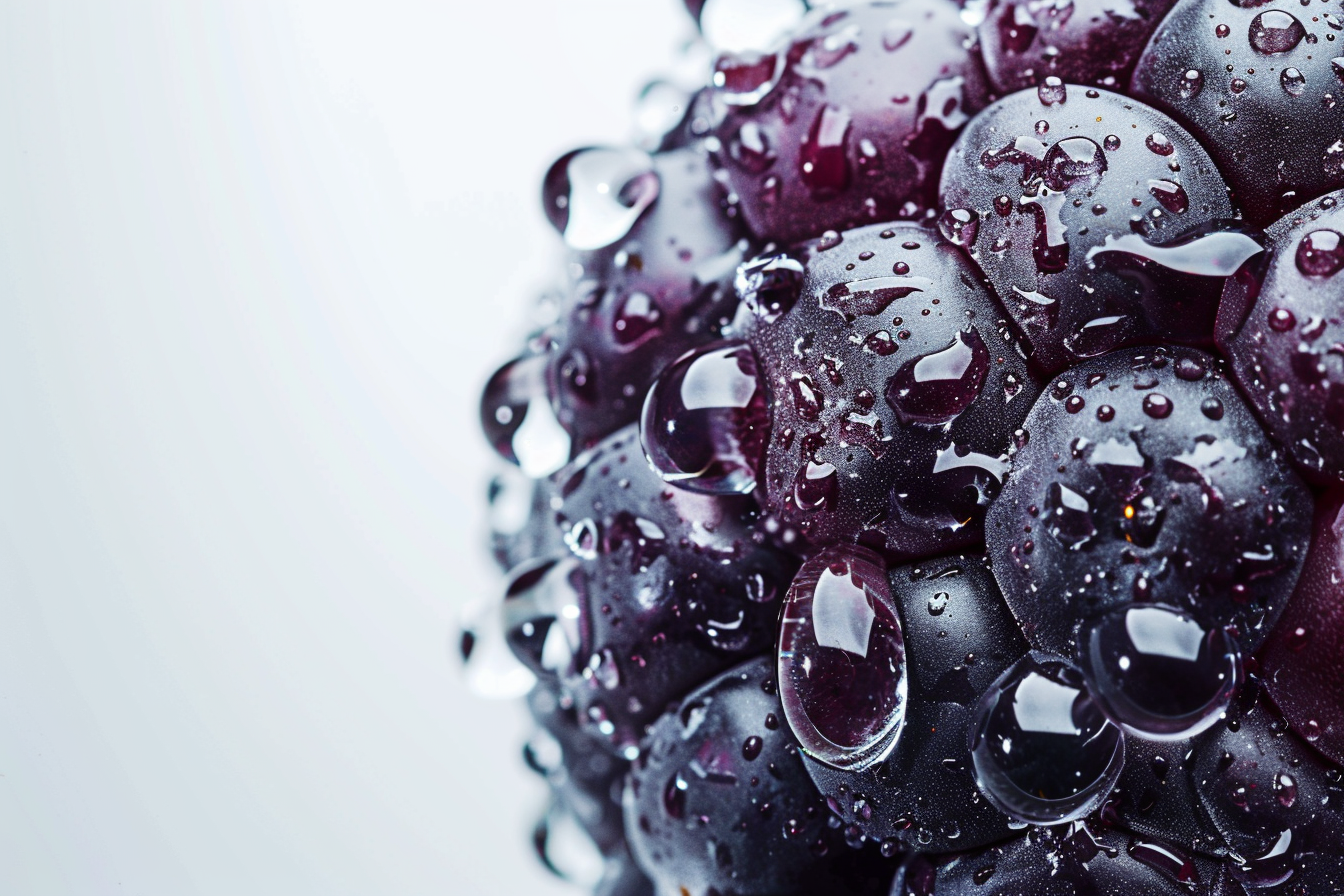Image gratuite Mûre avec gouttelettes d&rsquo;eau 4