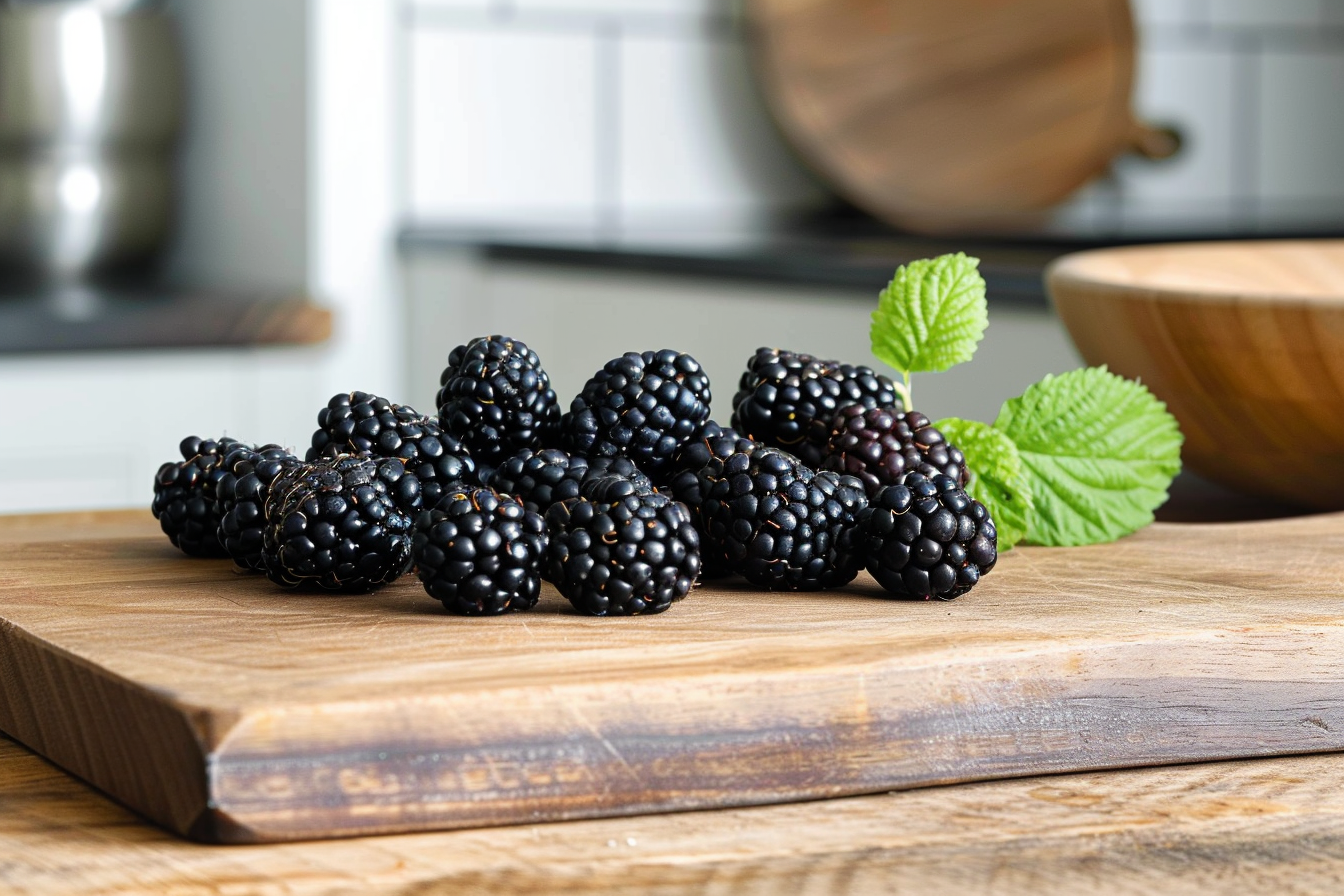 Image gratuite Mûres tranchées en cuisine moderne 2