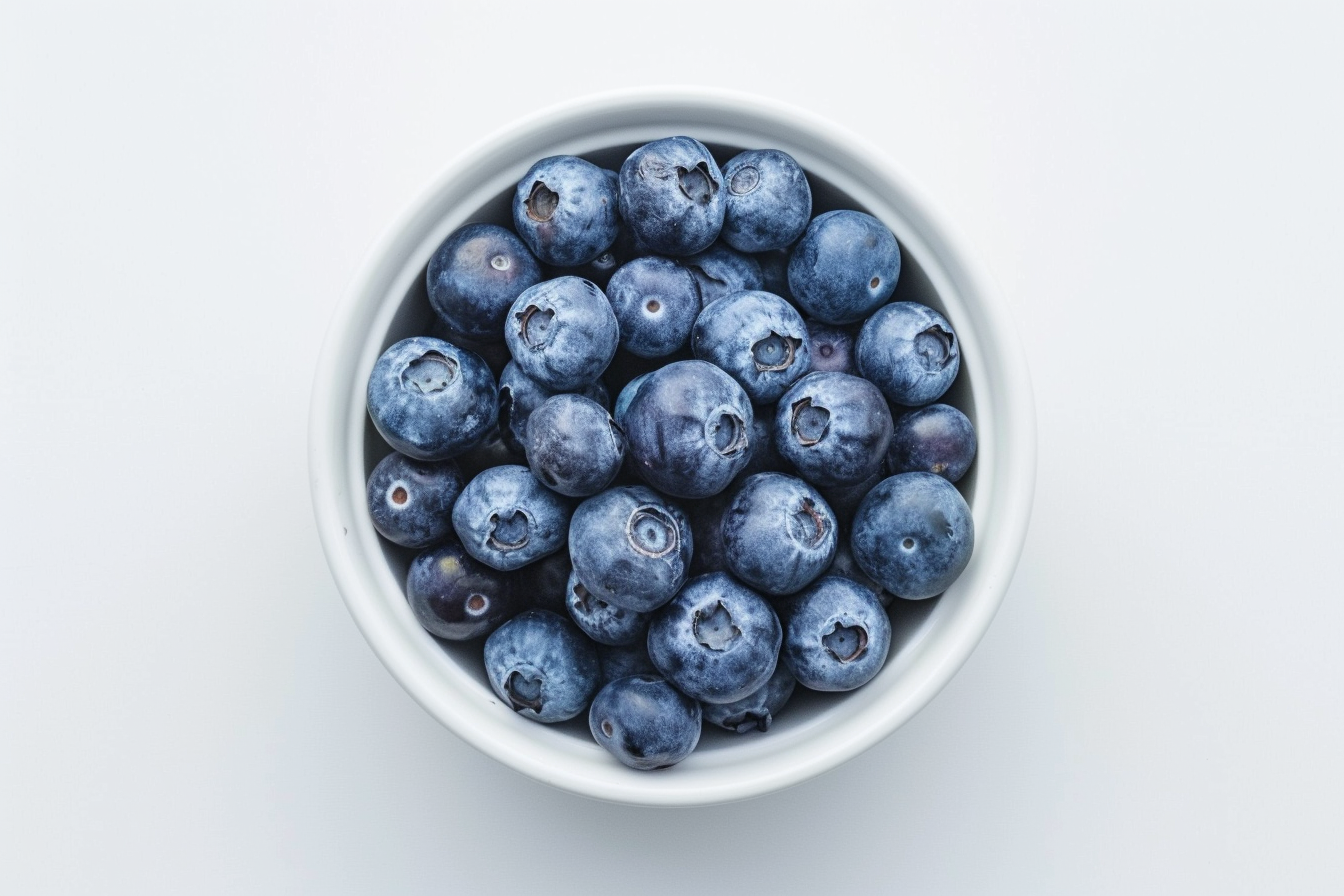 Image gratuite Myrtilles dans bol blanc 4