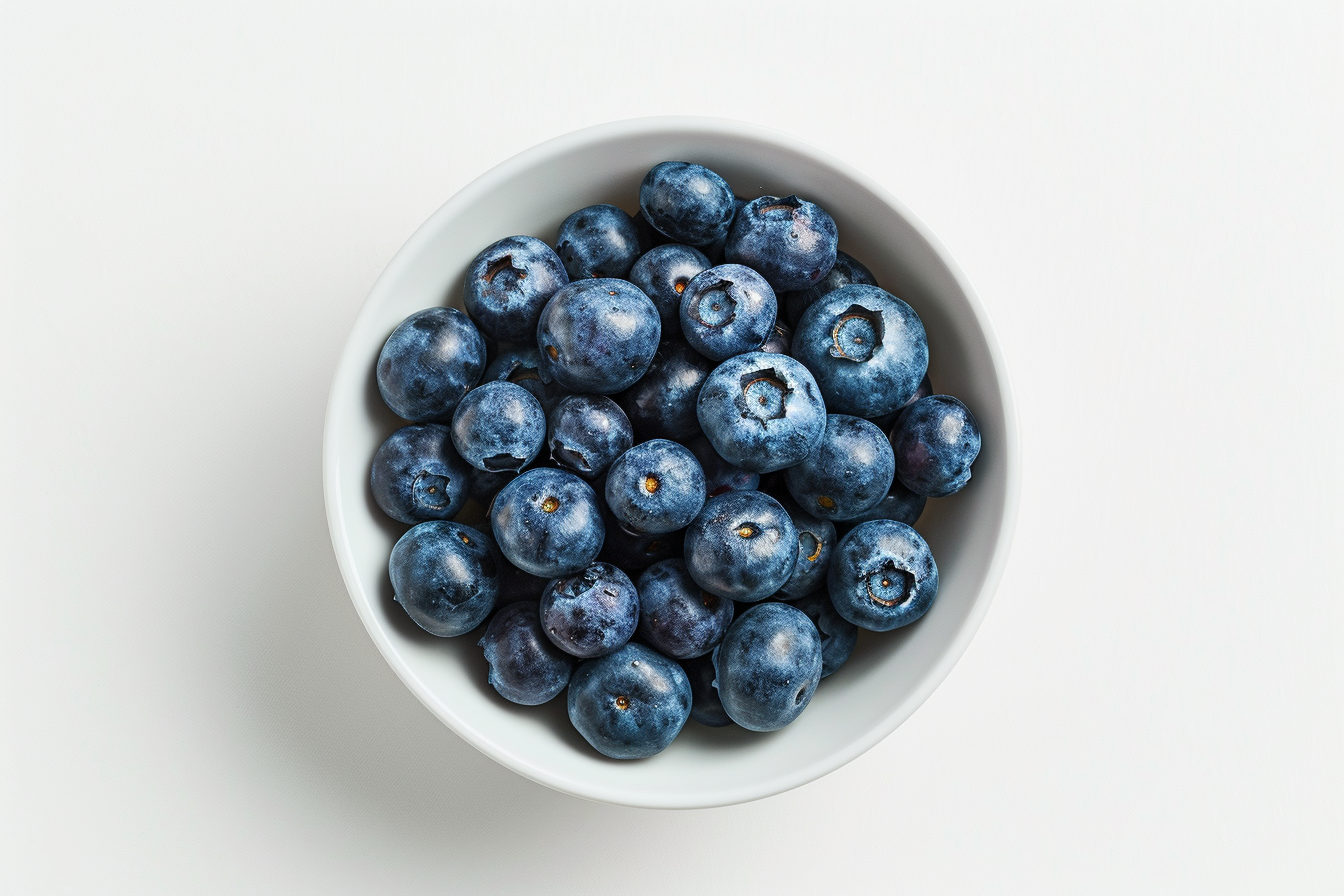 Image gratuite Myrtilles dans bol blanc 6