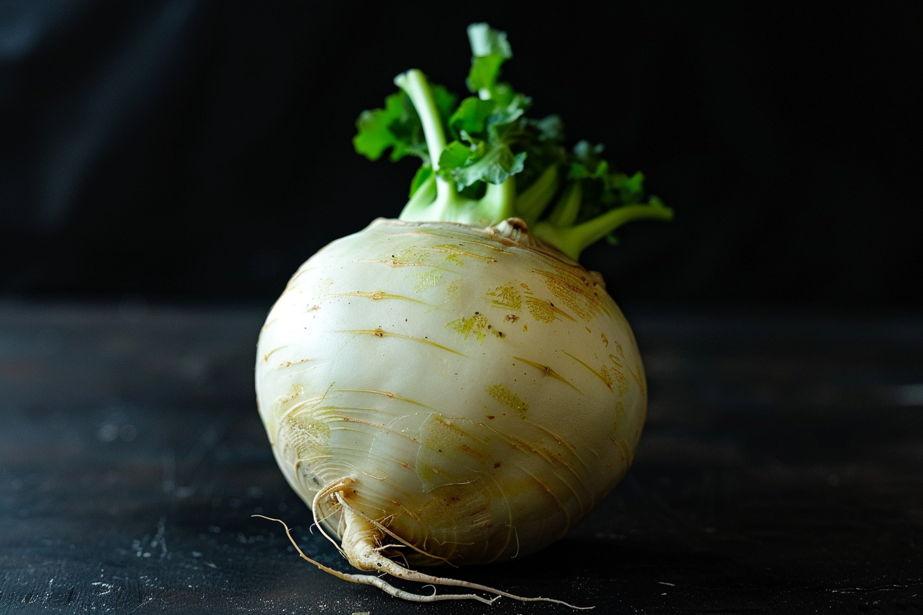 Image gratuite Navet sur fond noir 1