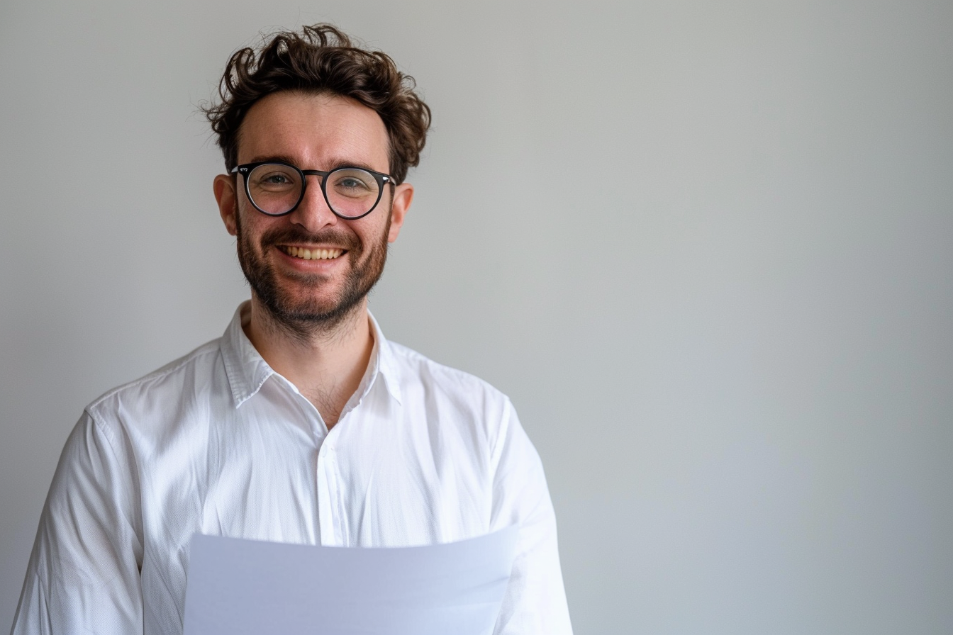 Image gratuite Notaire tenant document juridique 2