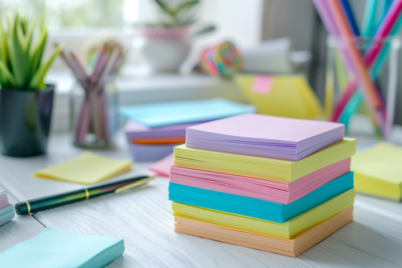 Image gratuite Notes adhésives colorées 1