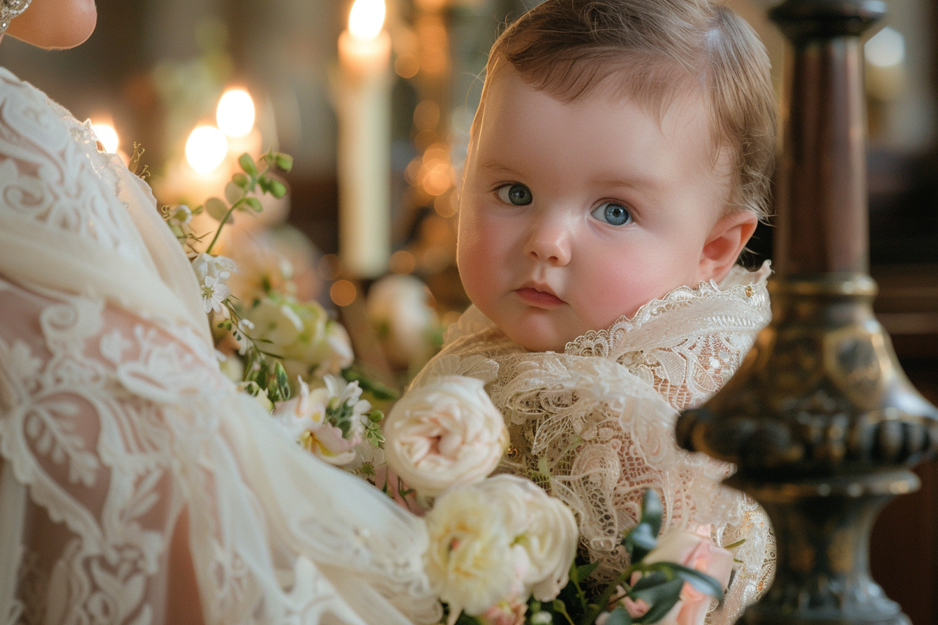 Image gratuite Nourrisson en robe dentelle 2