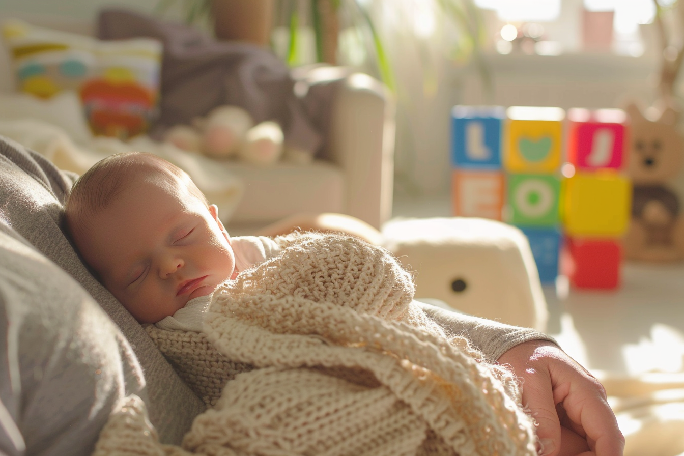 Image gratuite Nouveau-né dans les bras d&rsquo;un parent 3