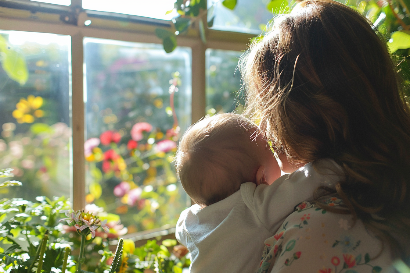 Image gratuite Nouveau-né dans les bras maternels 1