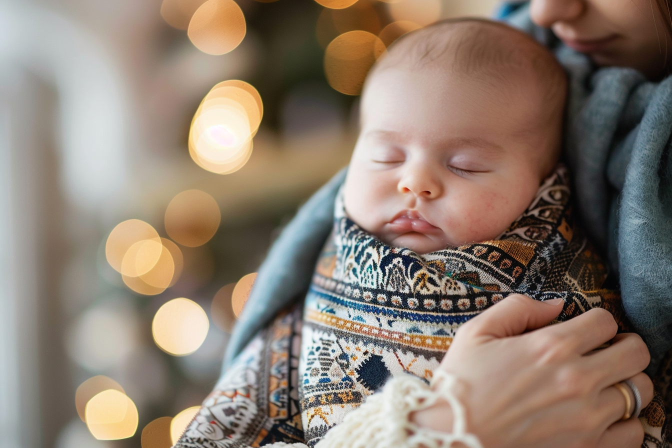 Image gratuite Nouveau-né emmailloté 2