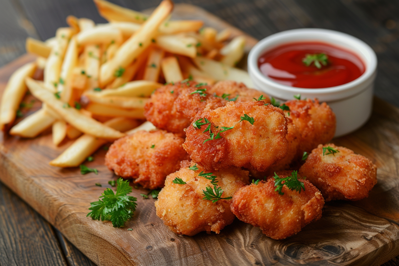 Image gratuite Nuggets avec des frites 3