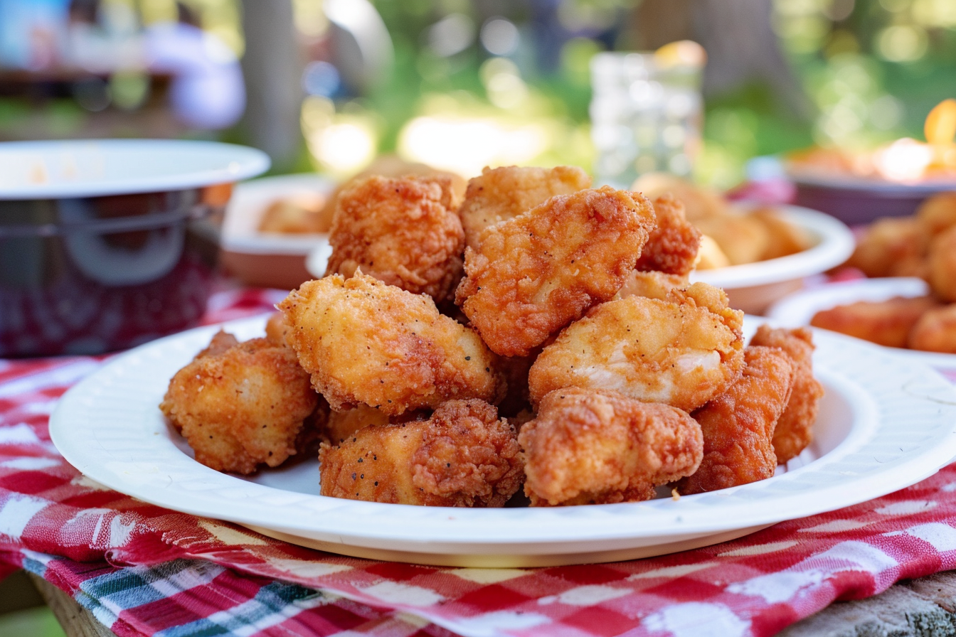 Image gratuite Nuggets de poulet à l&rsquo;extérieur 1