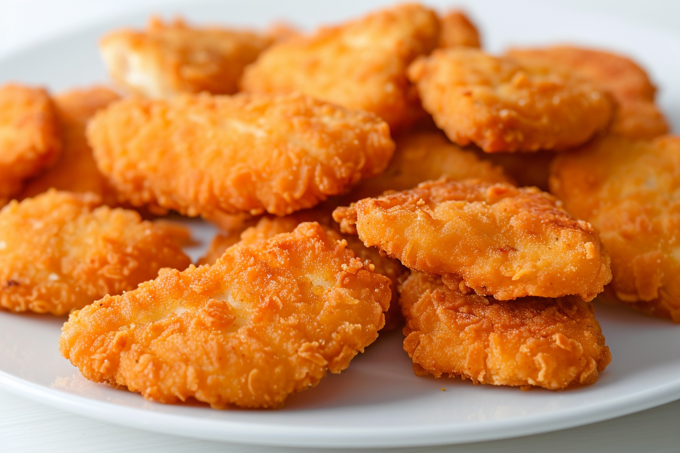 Image gratuite Nuggets de poulet sur assiette blanche 4