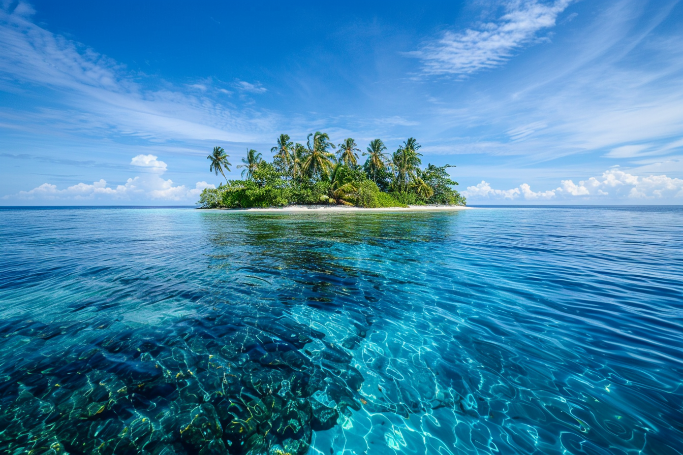 Image gratuite Oasis insulaire isolée 1