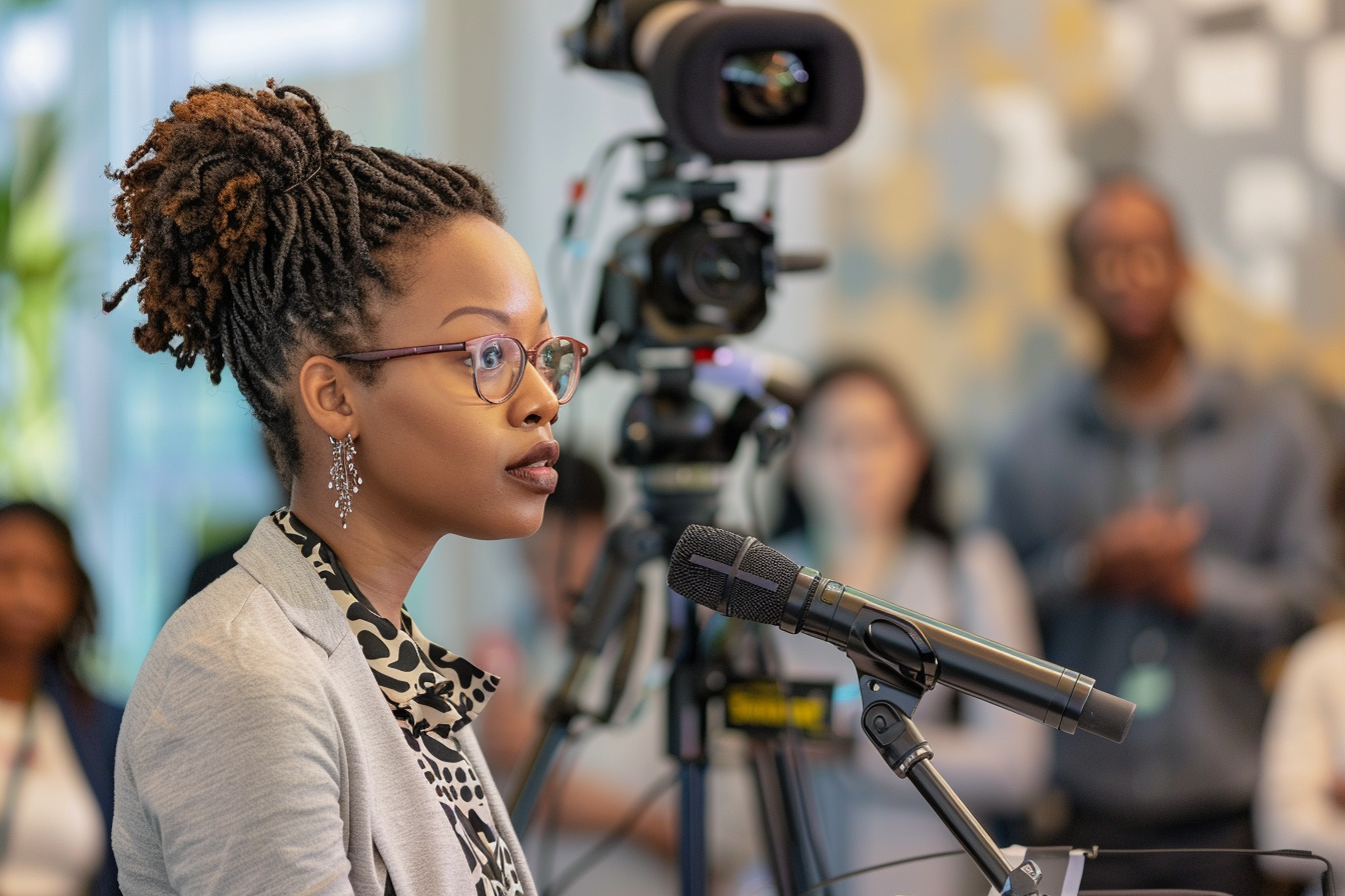 Image gratuite Officier relations publiques discours 3