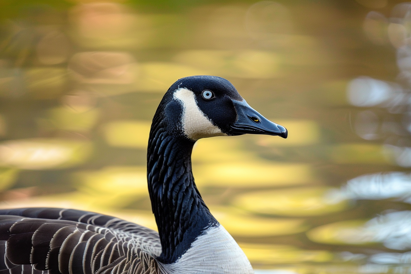 Image gratuite Oie marchant dans lac serein 2