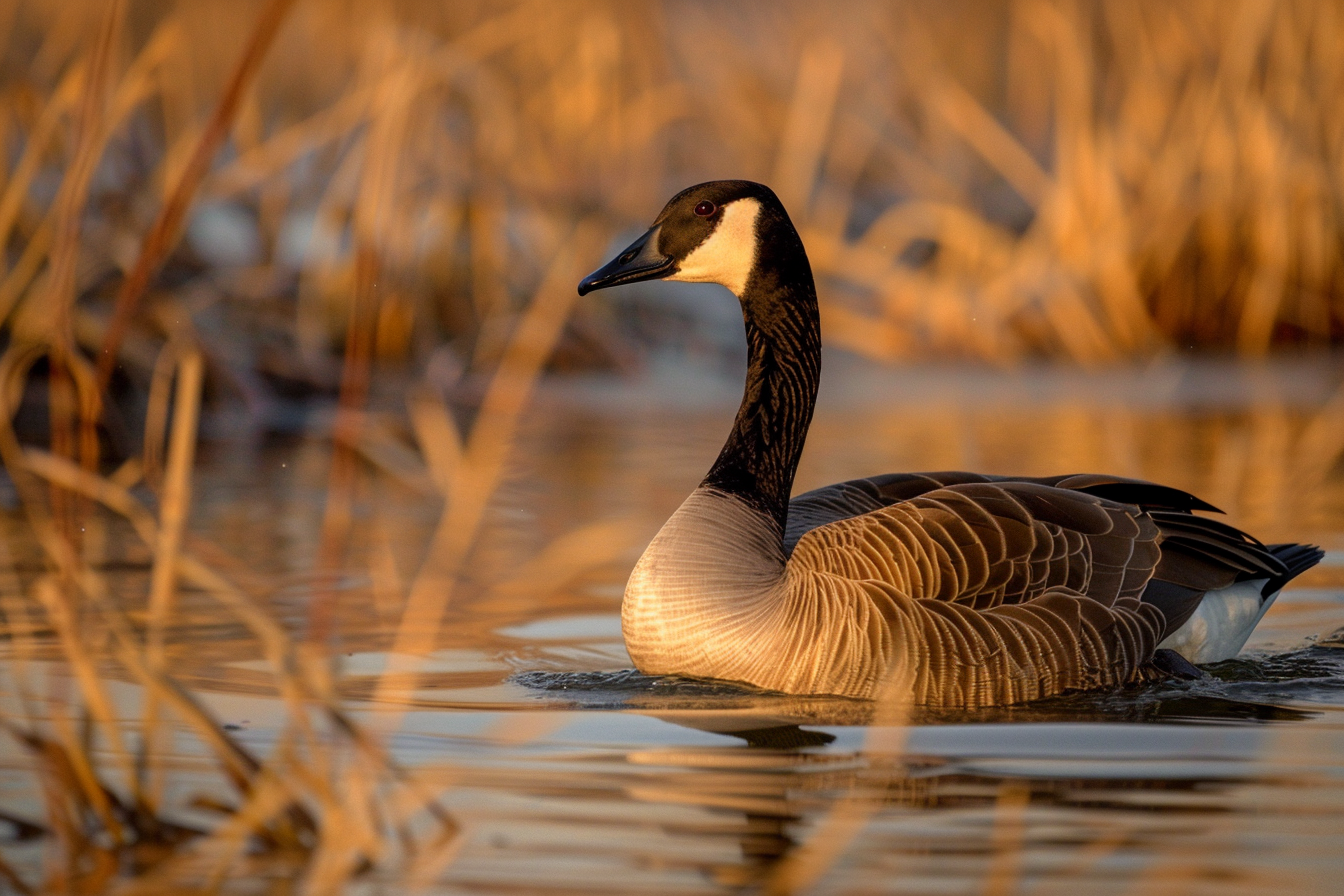 Image gratuite Oie sauvage dans un marécage 2