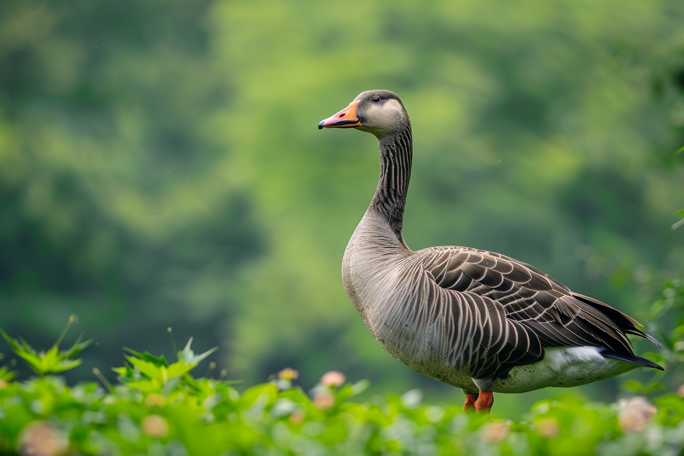 Image gratuite Oie sauvage dans une prairie 1
