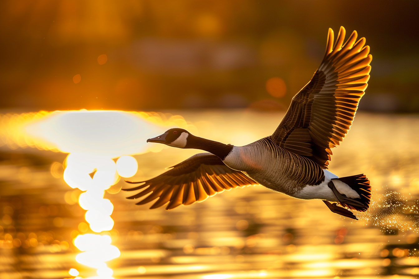 Image gratuite Oie sauvage sur un lac 1