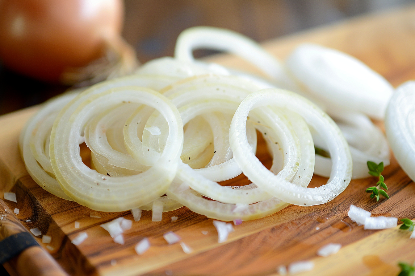 Image gratuite Oignon coupé en cuisine 1