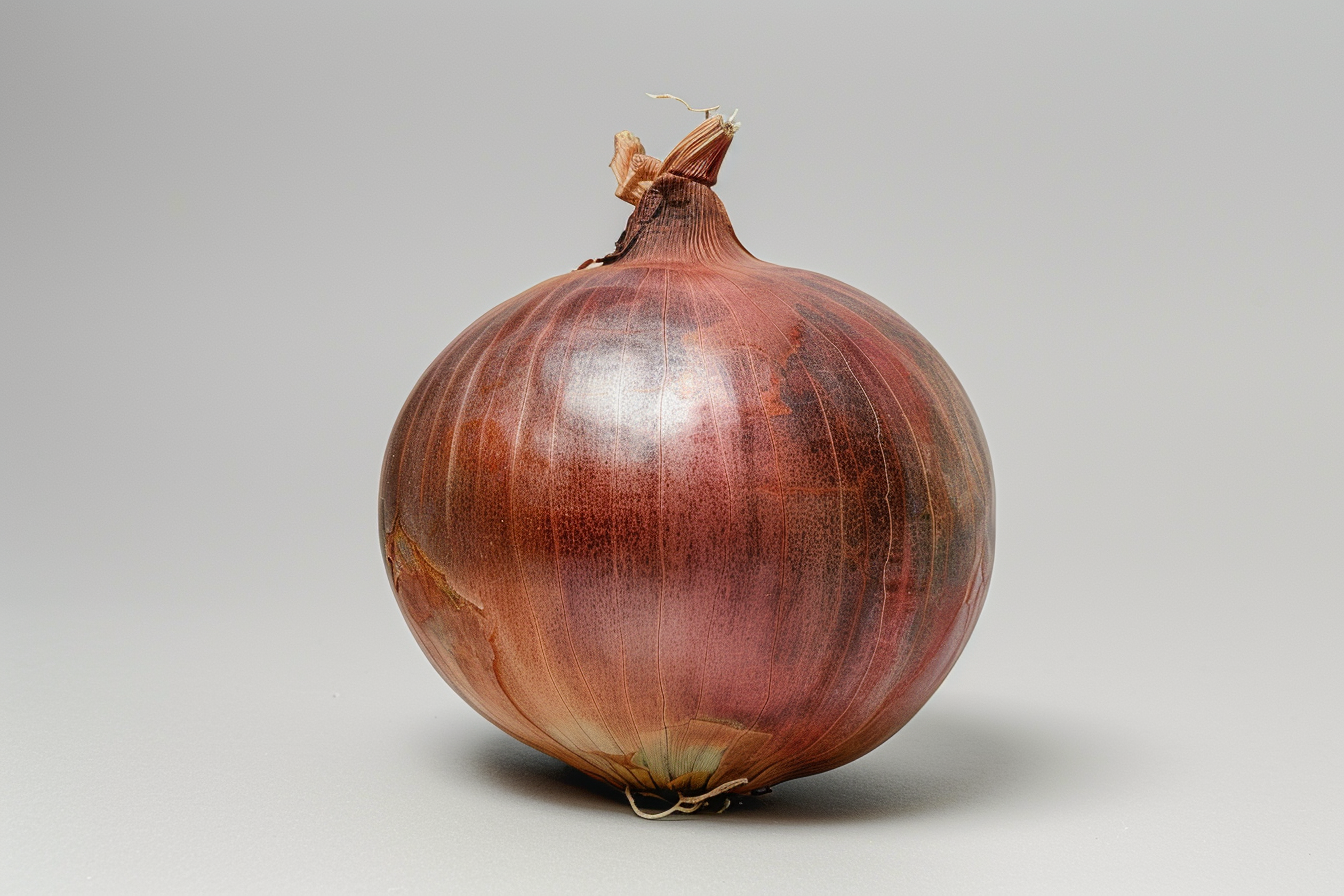 Image gratuite Oignon en gros plan sur fond blanc 1