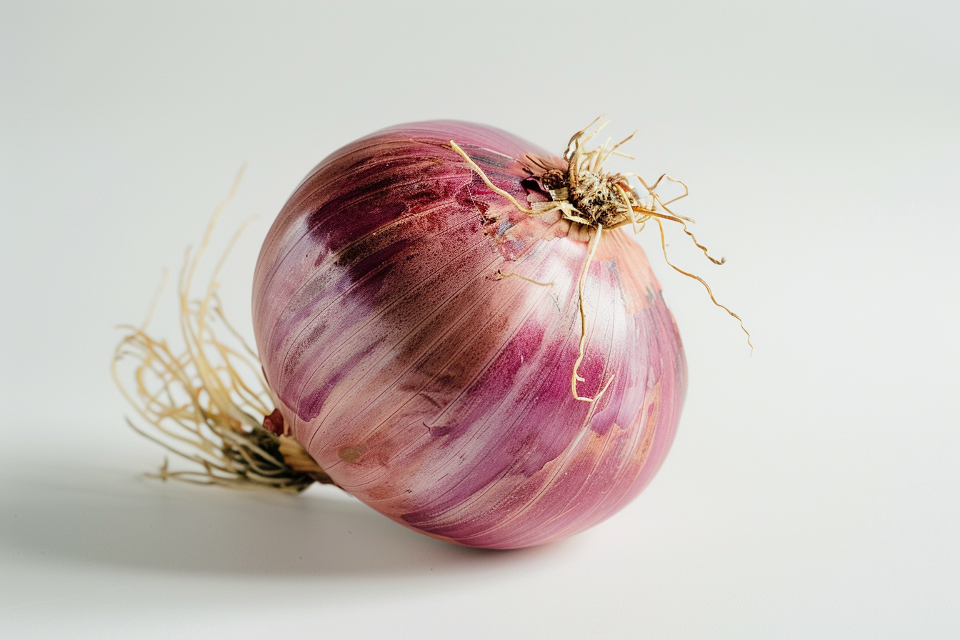 Image gratuite Oignon en gros plan sur fond blanc 3