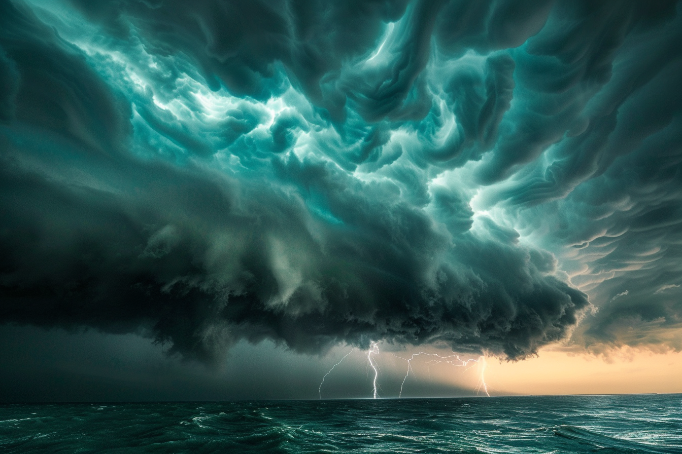 Image gratuite Orage se formant à l&rsquo;horizon 2