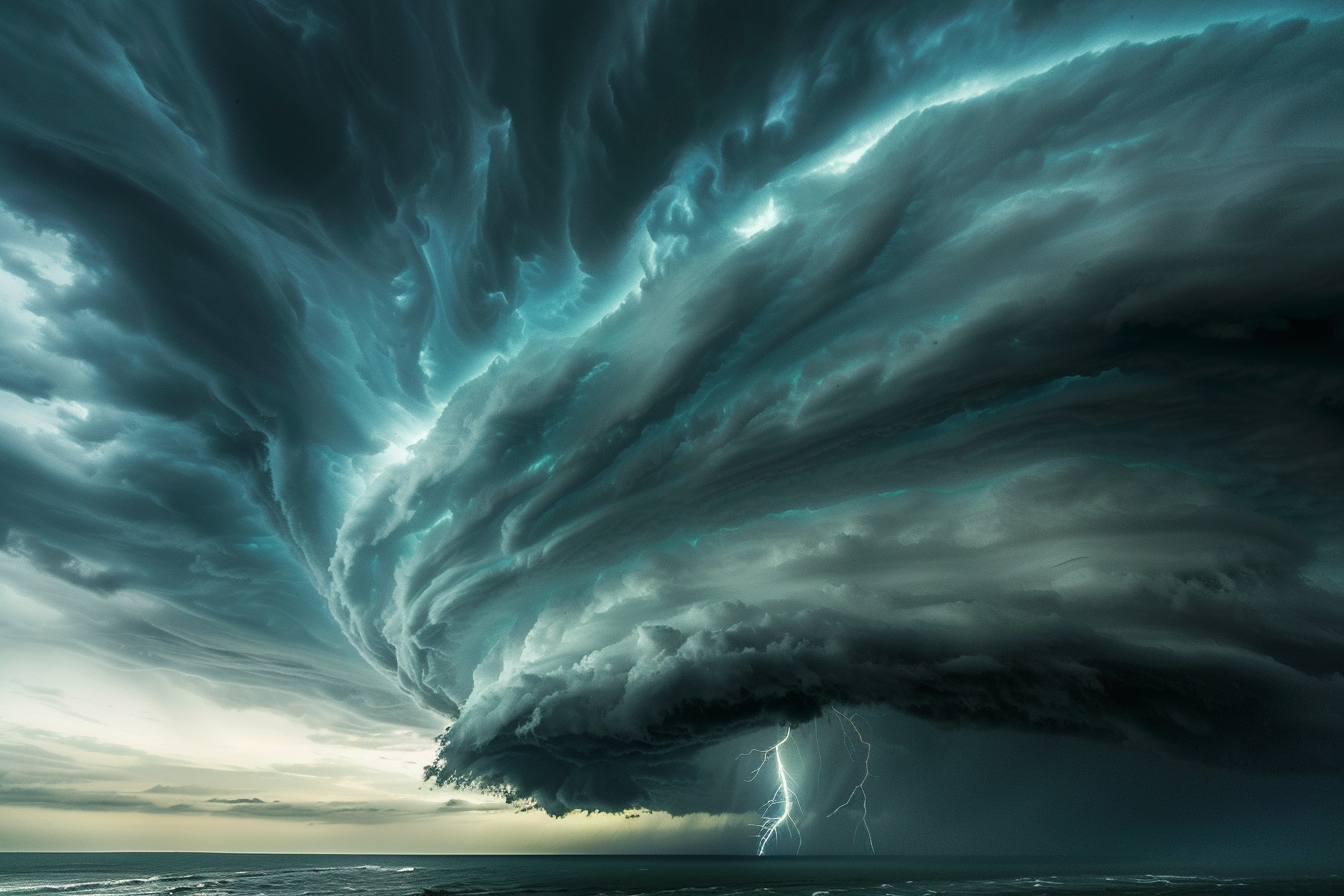 Image gratuite Orage se formant à l&rsquo;horizon 3