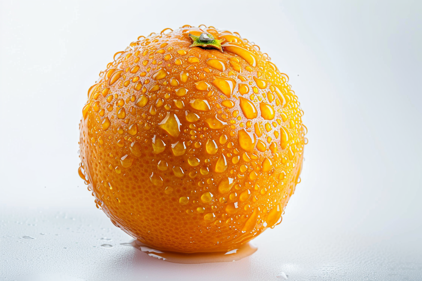 Image gratuite Orange avec gouttelettes d&rsquo;eau 3