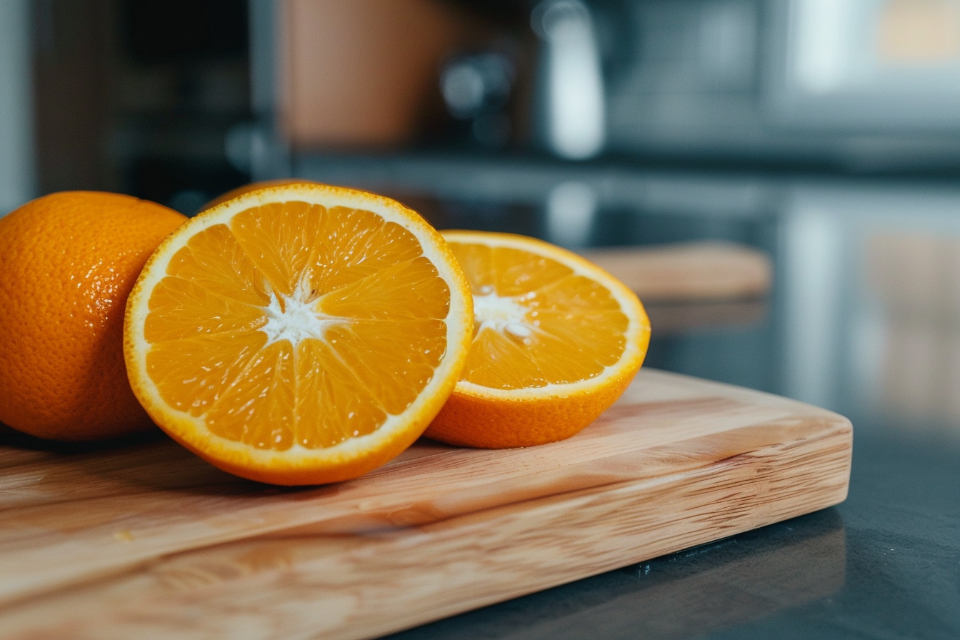 Image gratuite Orange tranchée en cuisine moderne 6