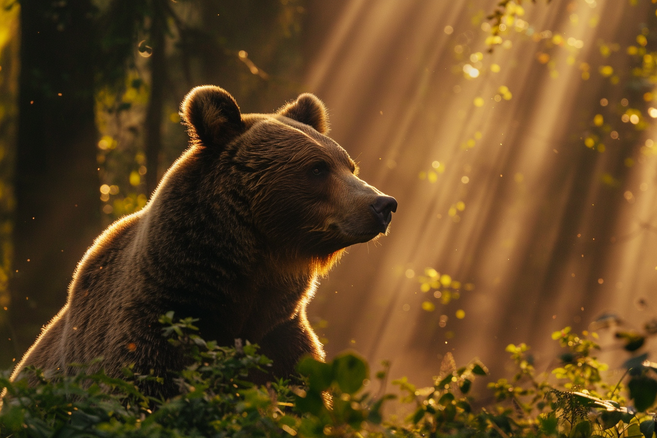Image gratuite Ours brun dans la forêt 1