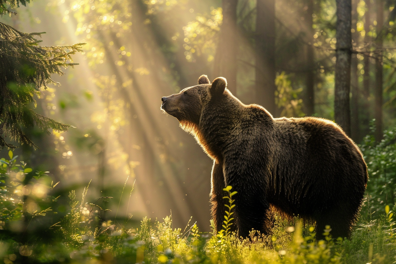 Image gratuite Ours brun dans la forêt 2