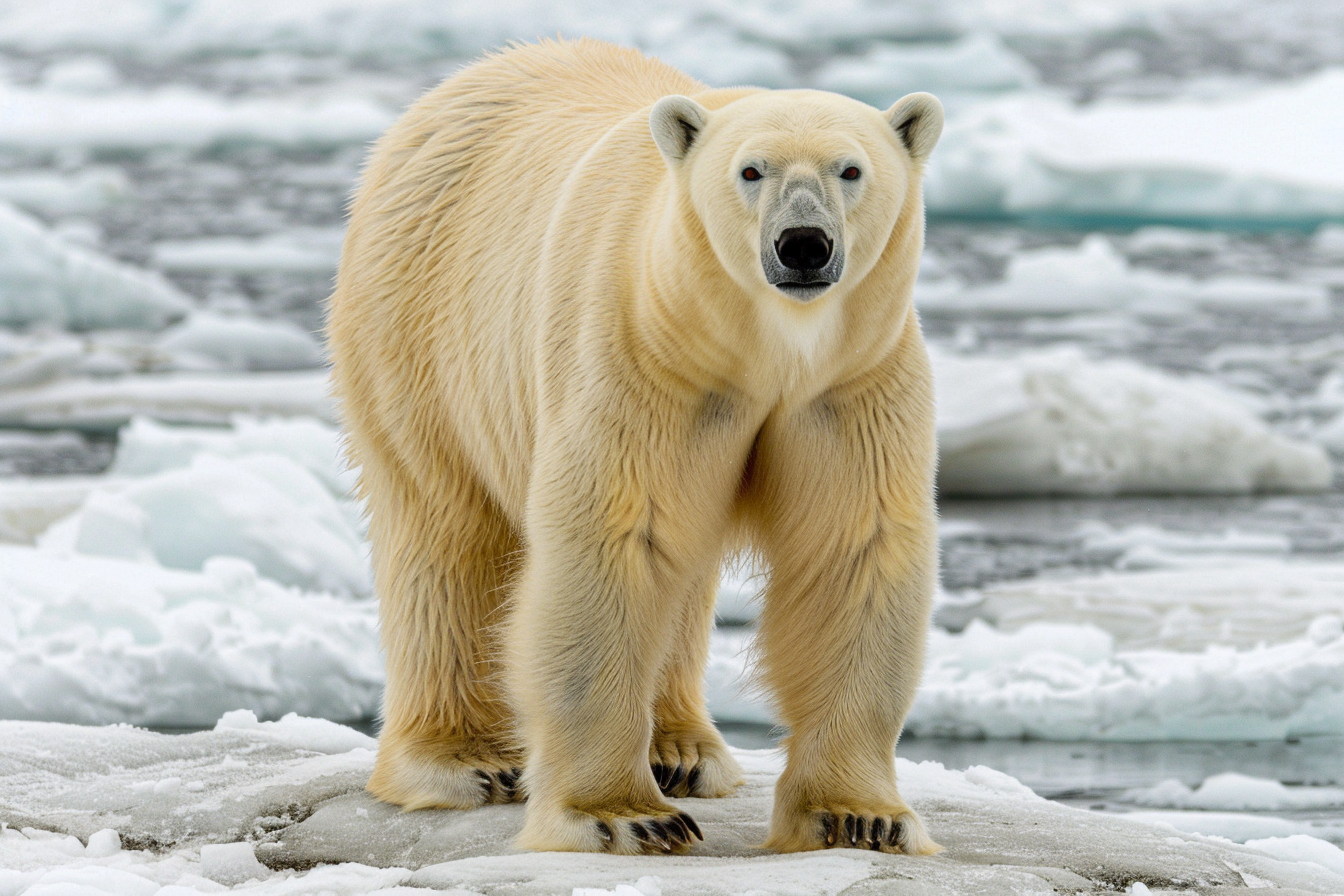 Image gratuite Ours polaire sur la banquise 1