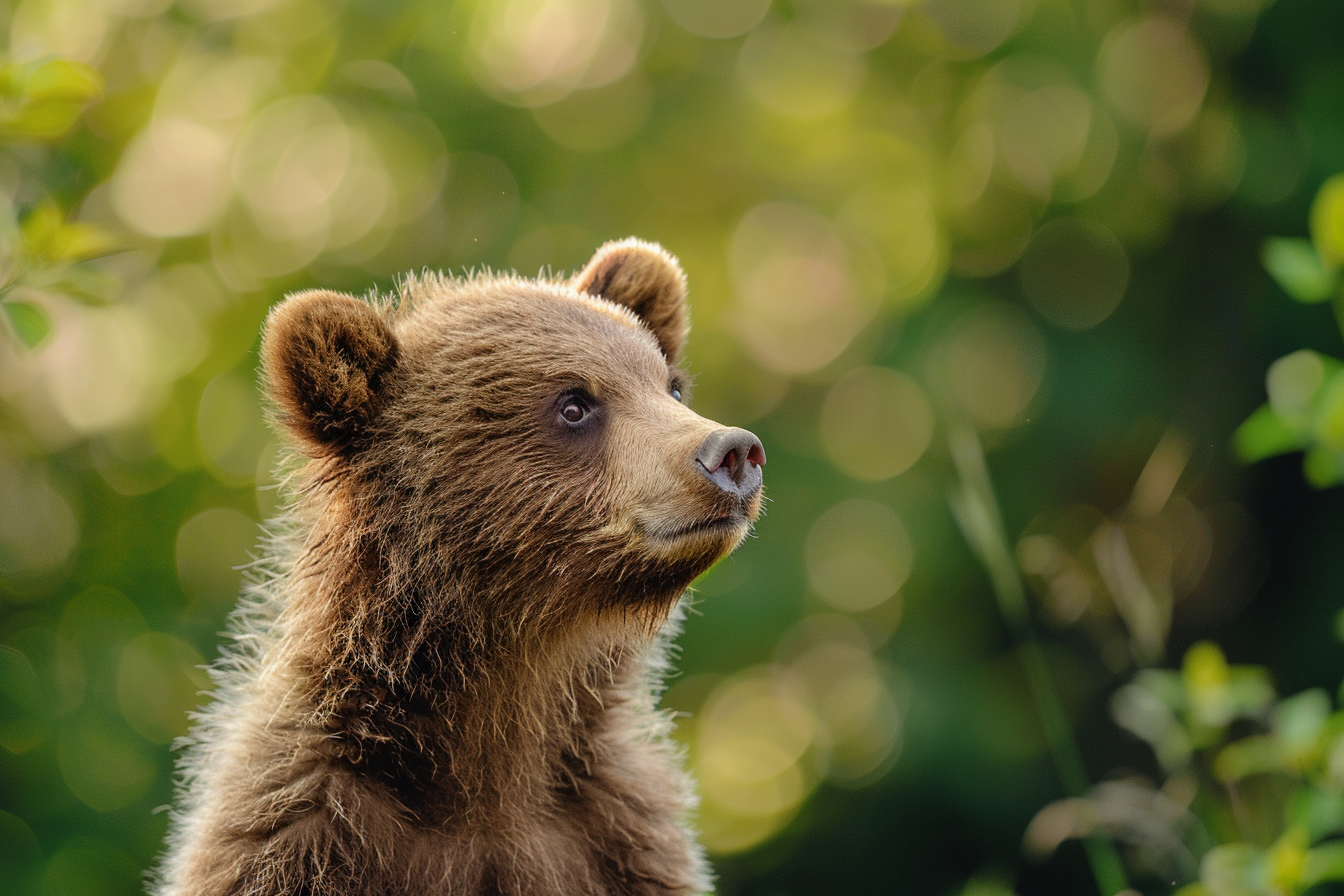 Image gratuite Ourson explorant son environnement 3
