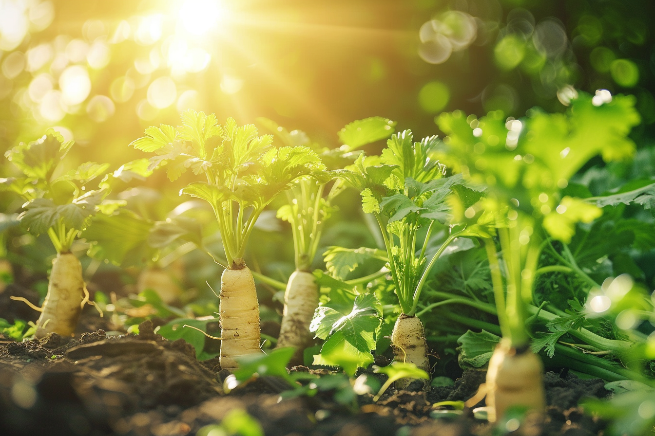 Image gratuite Panais dans un jardin 1