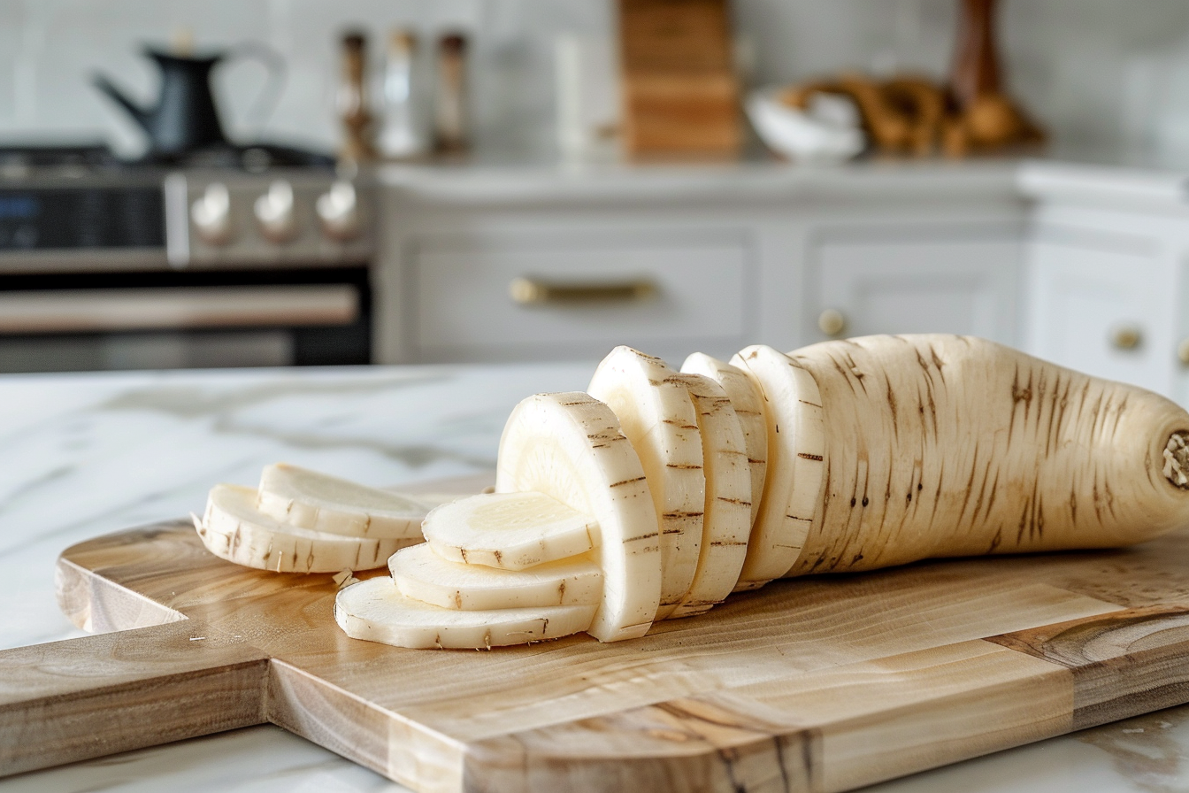 Image gratuite Panais tranché en cuisine moderne 1