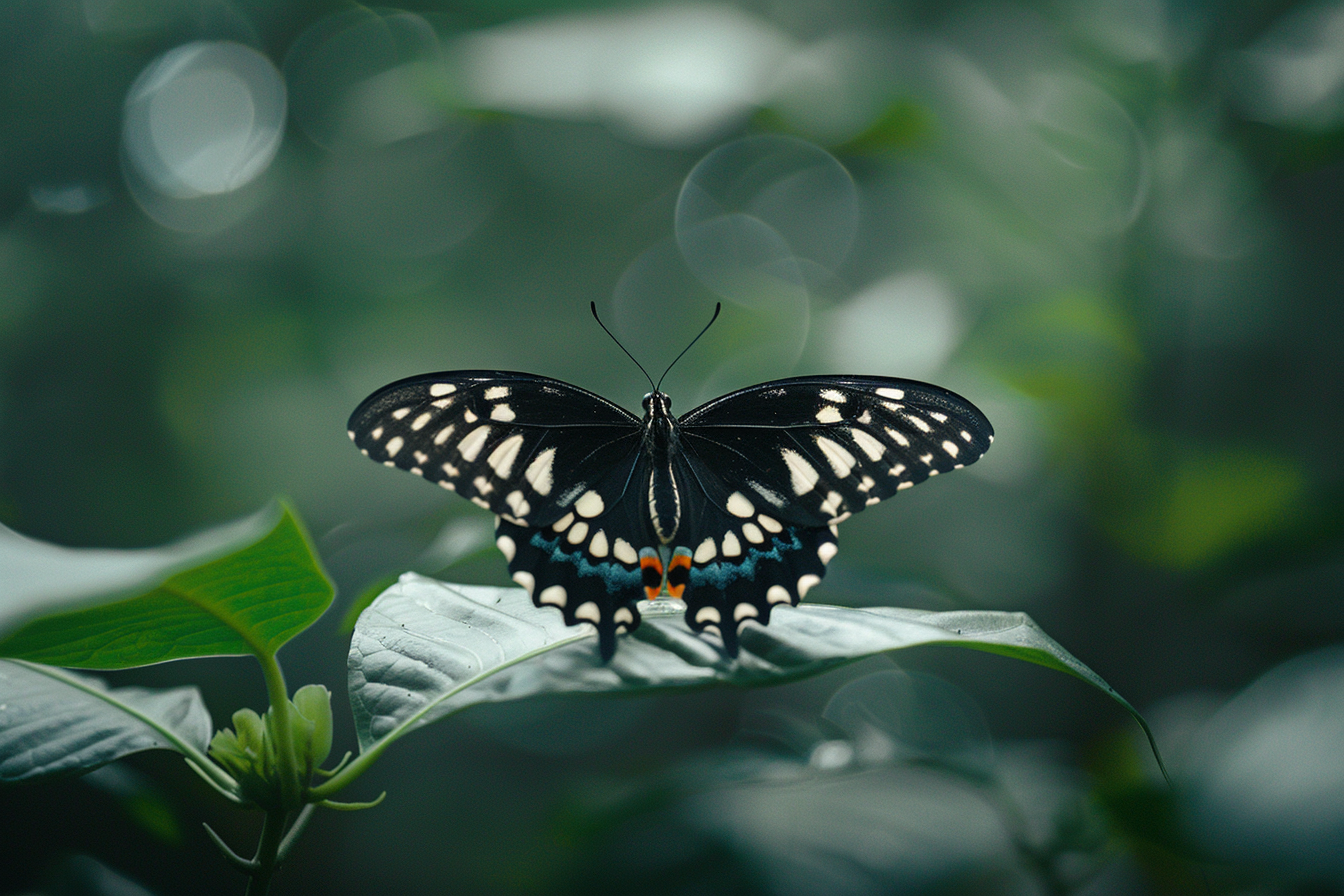 Image gratuite Papillon dans une forêt tropicale 1