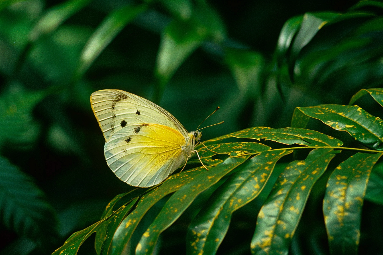 Image gratuite Papillon dans une forêt tropicale 2