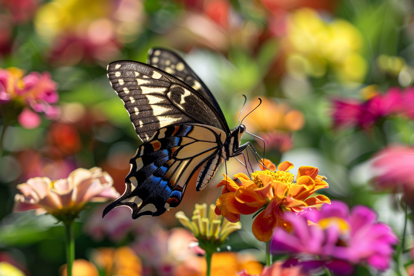 Image gratuite Papillon sur une fleur 1