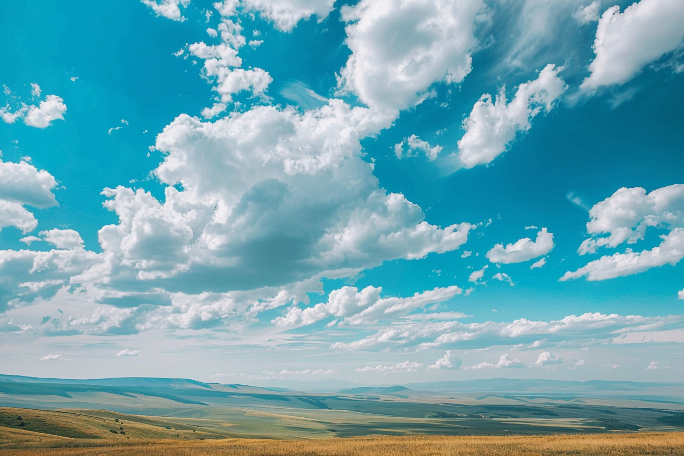 Image gratuite Paysage de campagne avec ciel vaste et ouvert 1