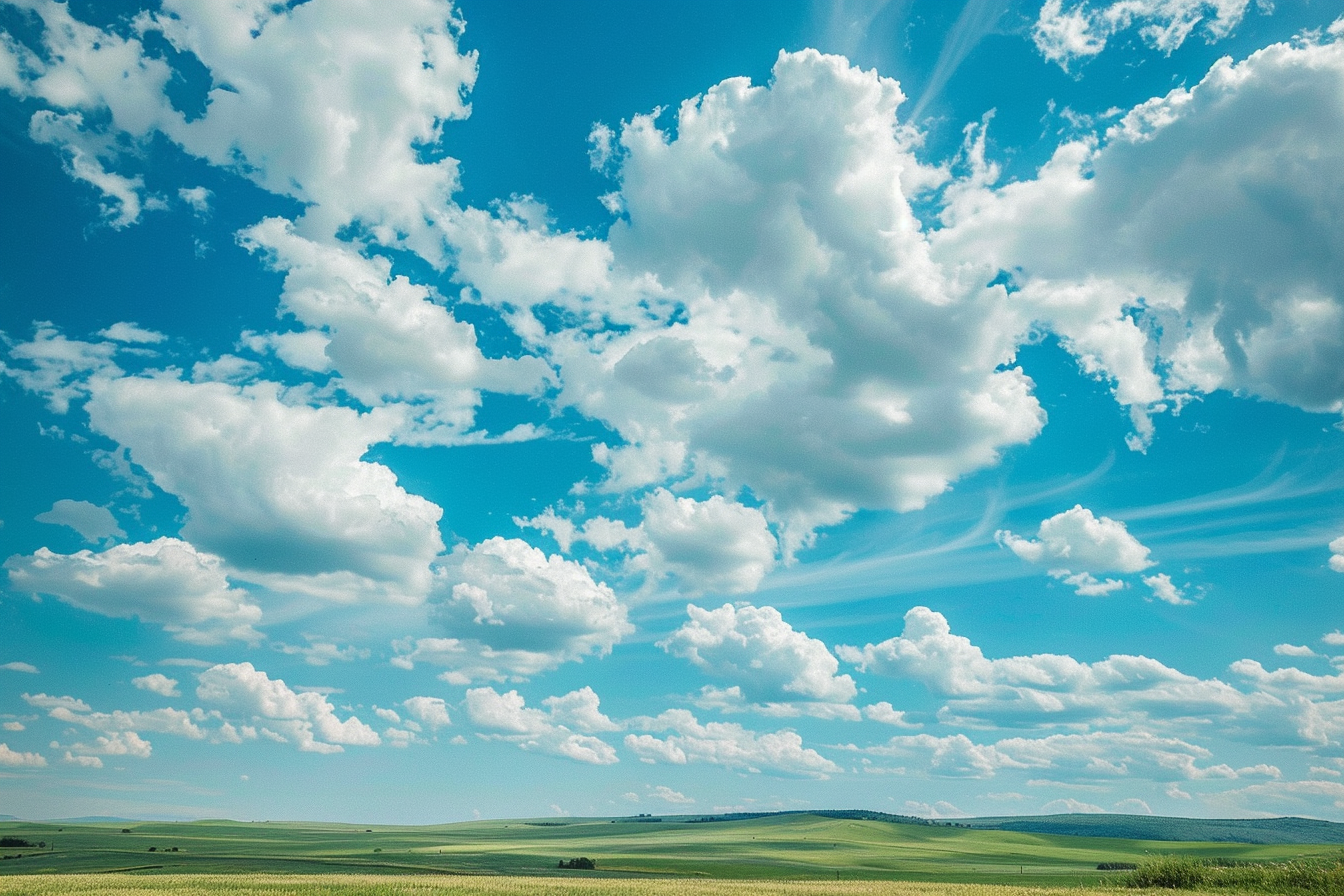 Image gratuite Paysage de campagne avec ciel vaste et ouvert 2