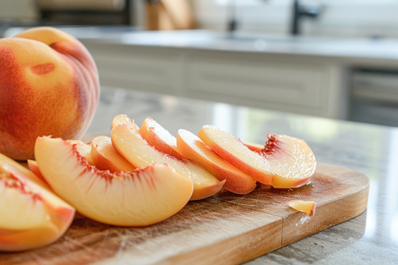Image gratuite Pêche tranchée en cuisine moderne 3