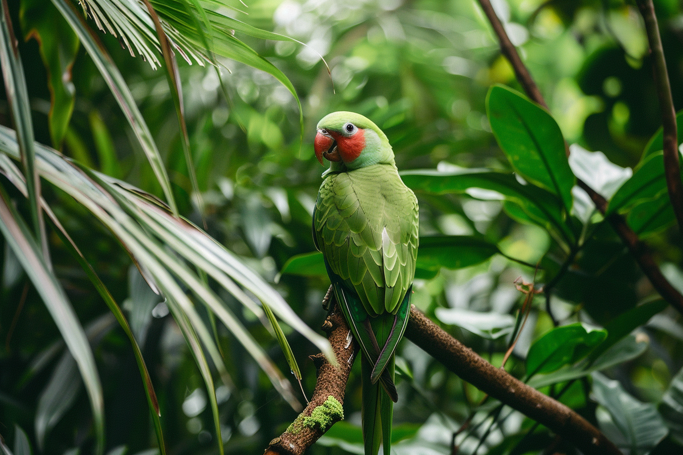 Image gratuite Perruche dans une forêt tropicale 1
