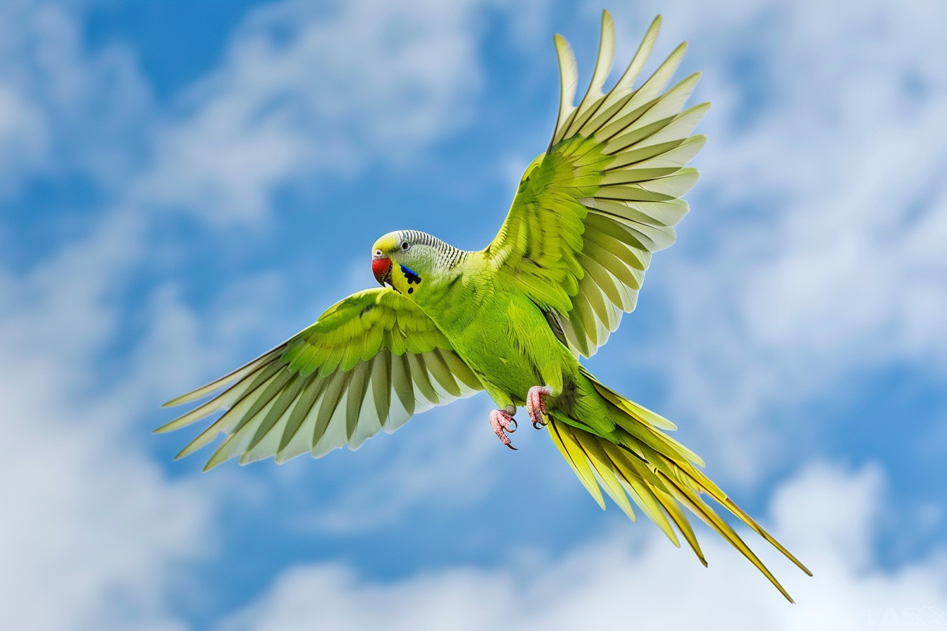 Image gratuite Perruche volant dans le ciel 2