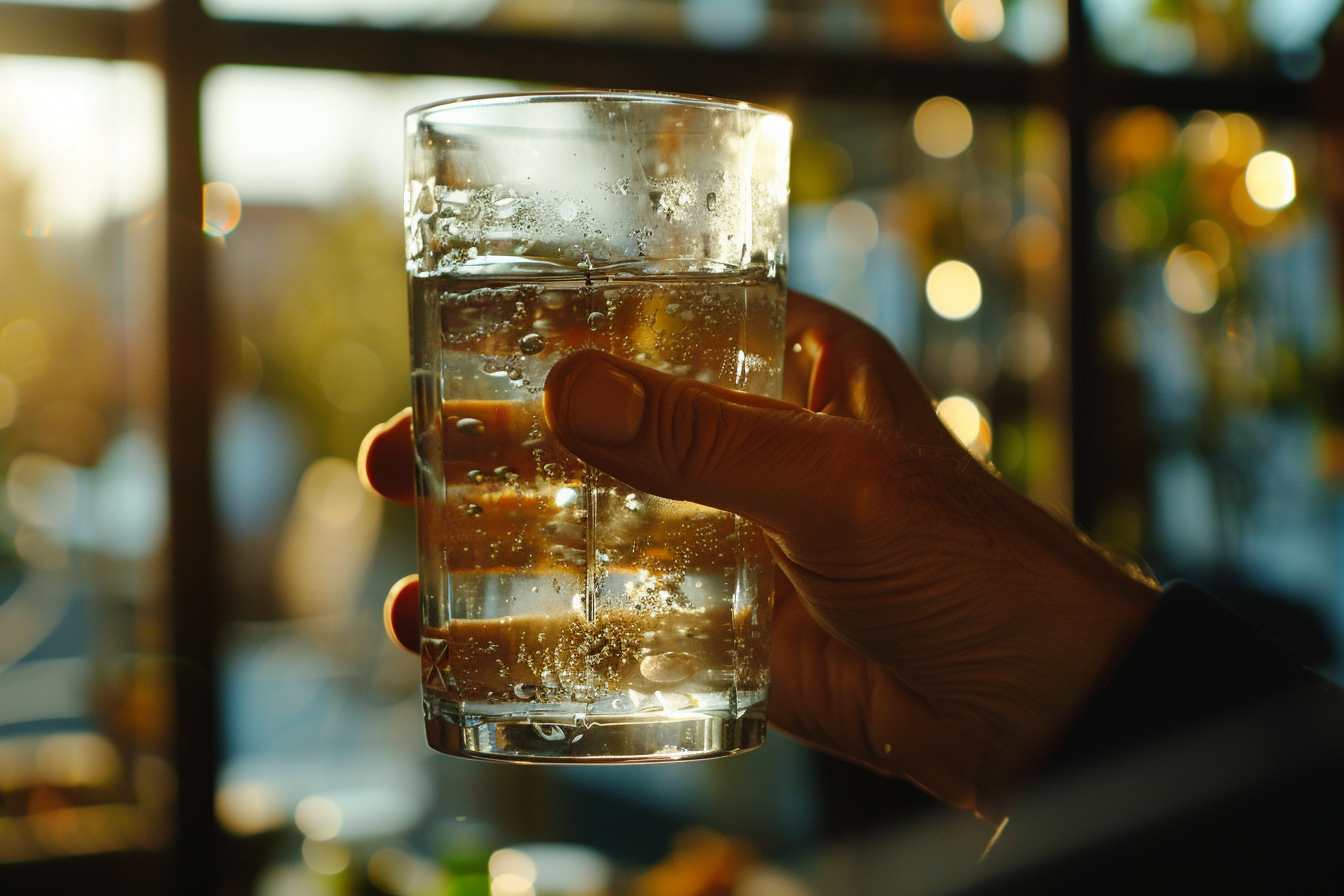 Image gratuite Personne buvant de l&rsquo;eau de source 2