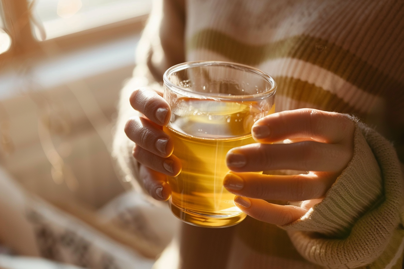 Image gratuite Personne buvant du jus de pomme 2